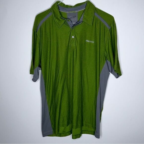 Marmot XL‎ Lime Green Outdoor Performance Polo - Picture 4 of 7